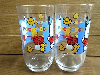 Amazon | 1995年 旧ロゴ ポチャッコ グラス ペアセット 猫の
